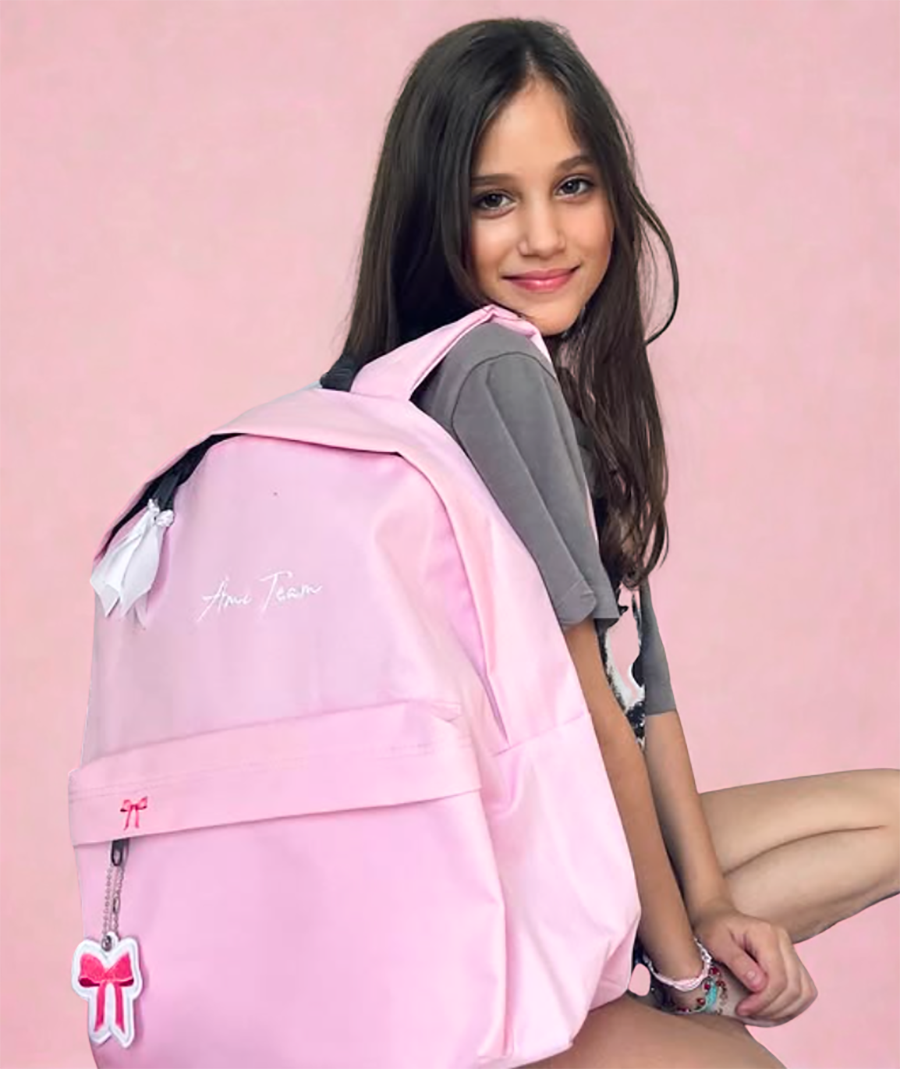 Różowy plecak szkolny AMI TEAM ®