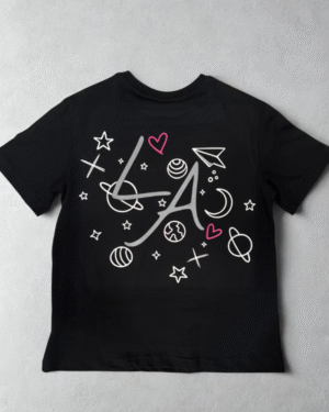 Czarny t-shirt oversize LA WEAR by Lena ®